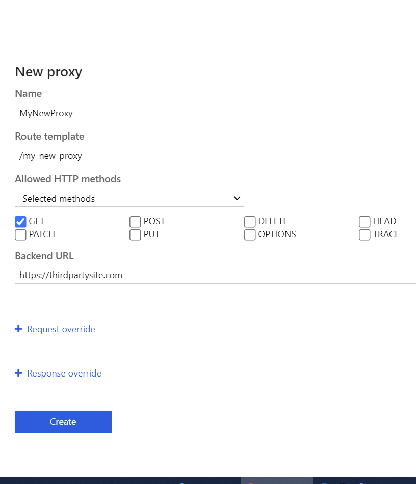 Proxy Configuration